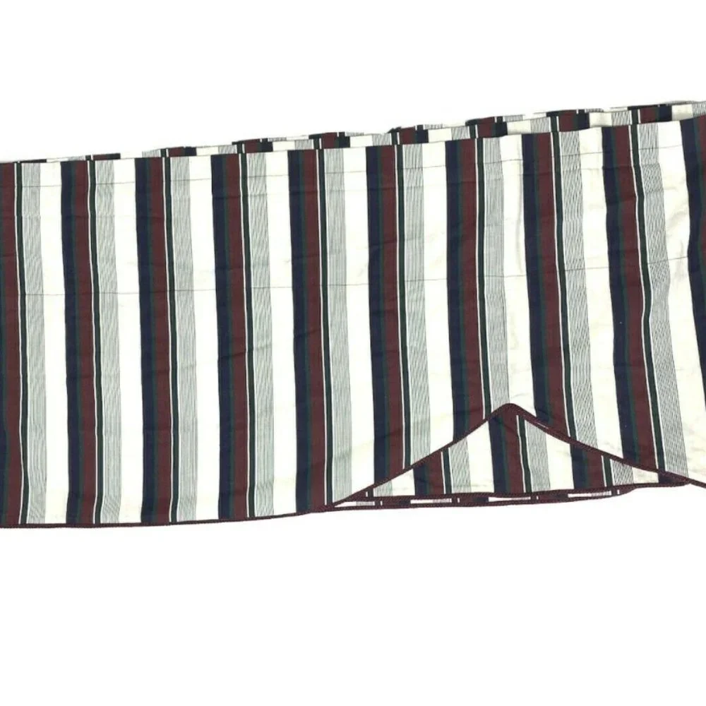 3 Vintage Custom Valances Curtains Luxury Stripe